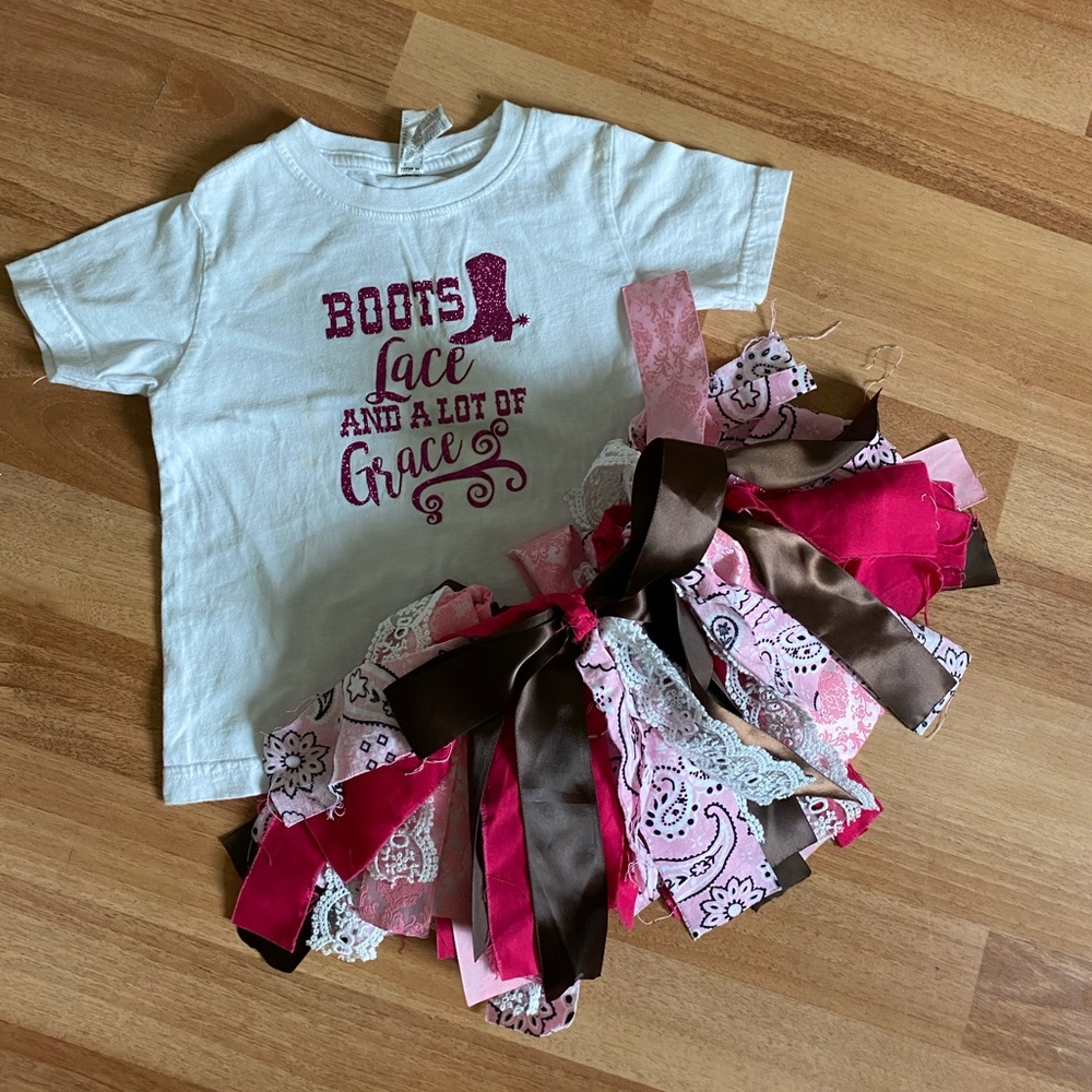 Cowgirl birthday outfit | size 24 months